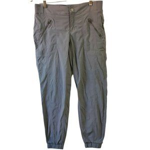 Athleta Trekkie Joggers 10 Womens Gray Capri Hiking Active Stretch